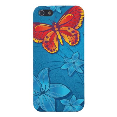 Butterfly Flourish Blue Iphone Se/5/5s Case