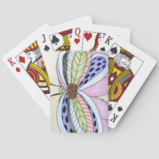Butterfly Flower Blank Poker Cards