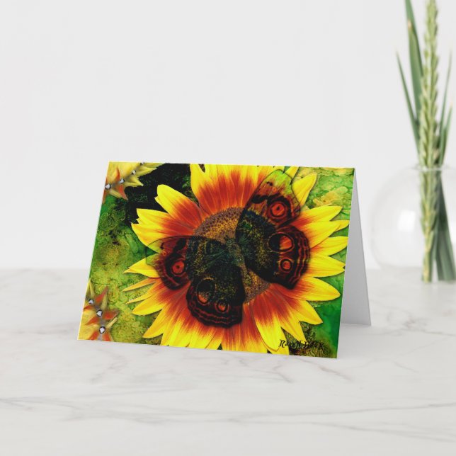 Butterfly Flower Card (Front)