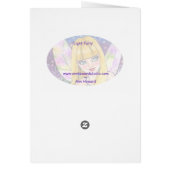 Butterfly Flower Fairy Fantasy Card by Ann Howard (Back)