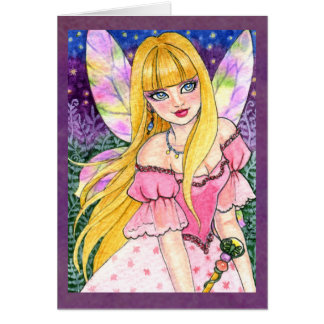 Butterfly Flower Fairy Fantasy Card by Ann Howard