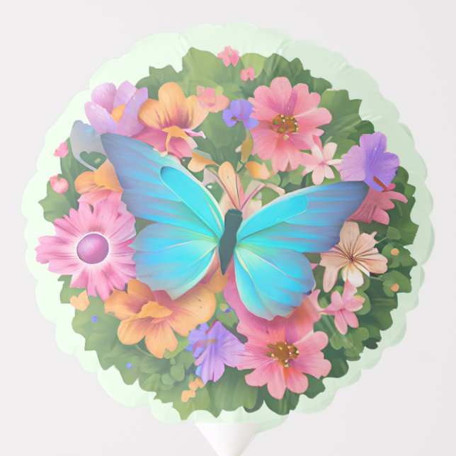 Butterfly Flower Garden Balloon (Front)