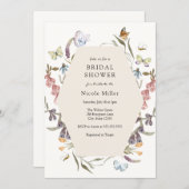 Butterfly Flower Garden Bridal Shower Invitation (Front/Back)