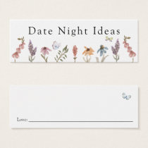 Butterfly Flower Garden Night Idea Card