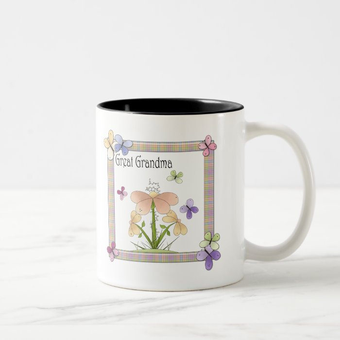 Butterfly Flower Great Grandma Mothers Day Gifts Mug