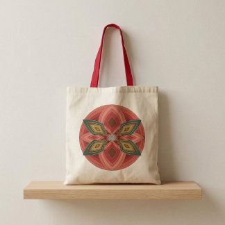 Butterfly Flower Mandala Tote Bag