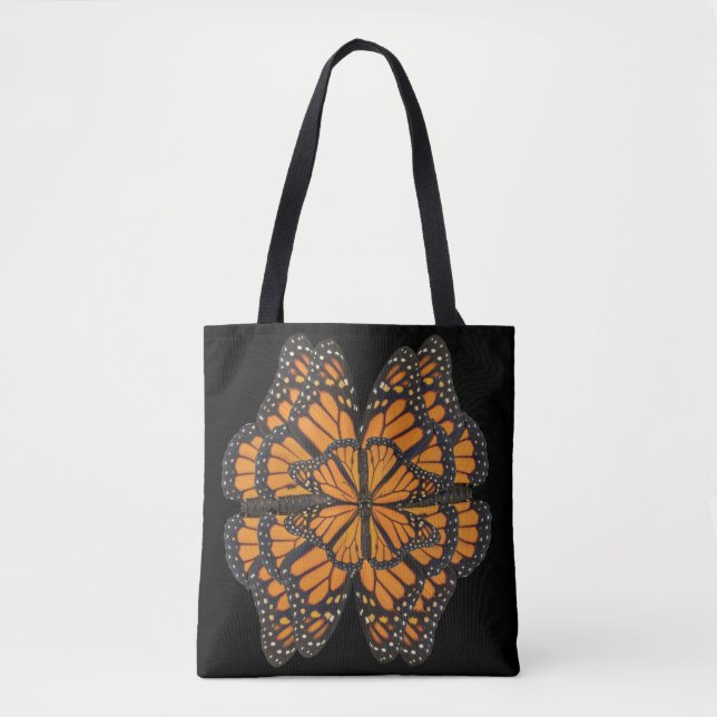 Butterfly Flower Monarch Butterfly Tote Bag (Front)