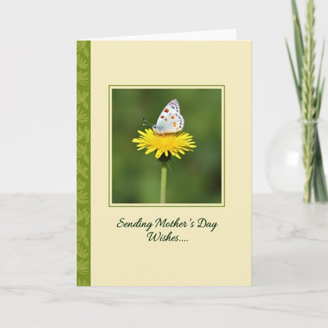 Butterfly Flower Mothers Day Card (Front)
