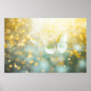 Butterfly Flower Nature Serene Tranquil Poster