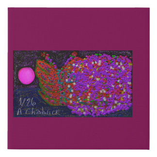 Butterfly Flower on Water Faux Canvas Print