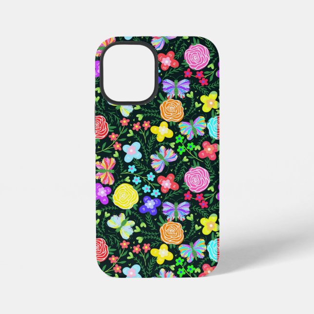 Butterfly Flower Rainbow Iphone Case (Back)