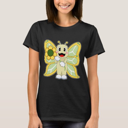 Butterfly Flower T_Shirt