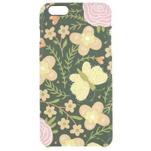 Butterfly Flower Clear iPhone 6 Plus Case
