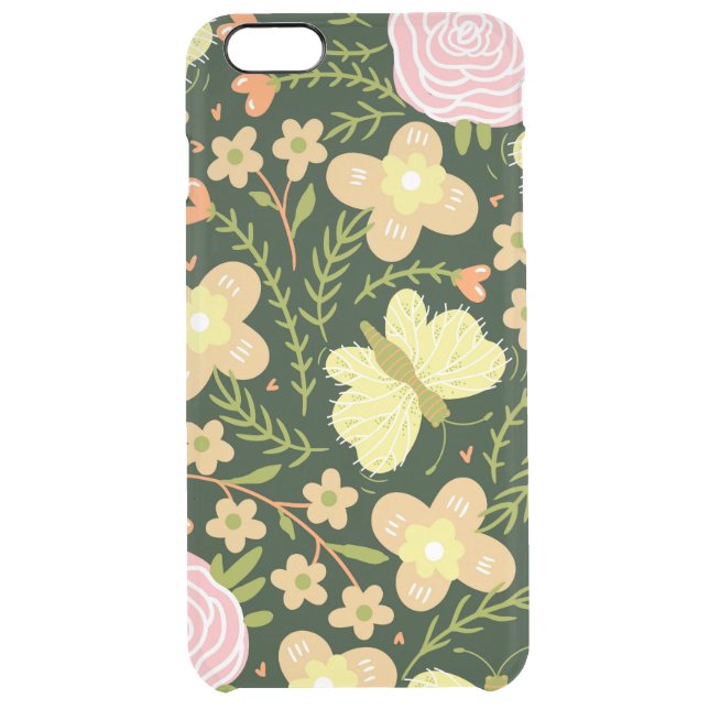 Butterfly Flower Uncommon iPhone Case (Back)