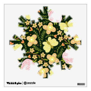 Butterfly Flower Wall Decal