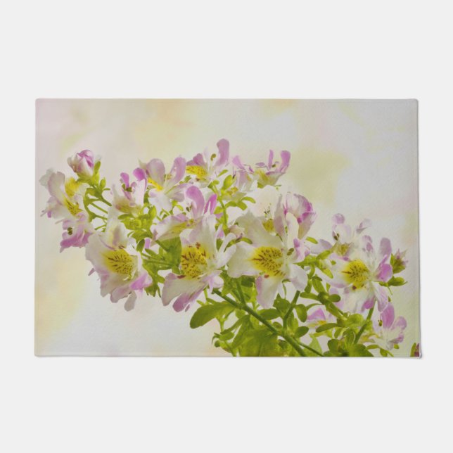 Butterfly Flowers  Doormat (Front)