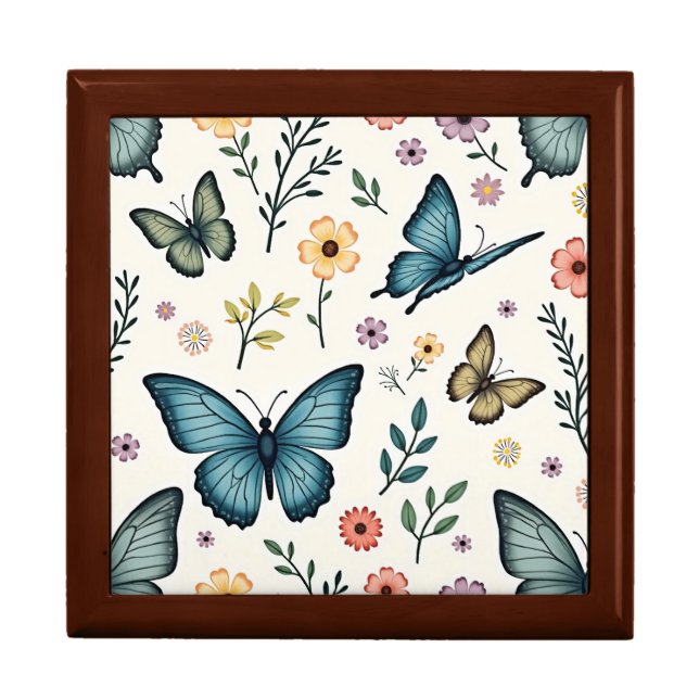 Butterfly Flowers Gift Box (Front)