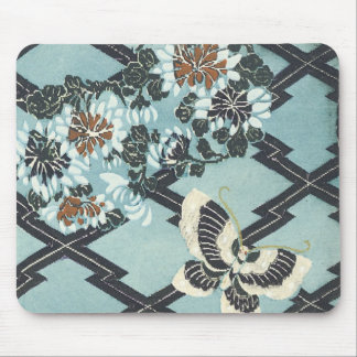 Butterfly & Flowers Mouse Pad