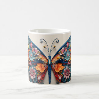 Butterfly & Flowers Mug