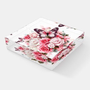 Butterfly Flowers- Paperweight