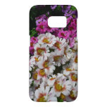 Butterfly Flowers White Pink and Purple Samsung Galaxy S7 Case