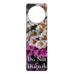 Butterfly Flowers White Pink and Purple Door Hanger