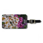 Butterfly Flowers White Pink and Purple Luggage Tag