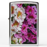 Butterfly Flowers White Pink and Purple Zippo Lighter