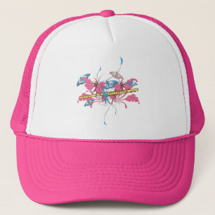 Butterfly Flute Trucker Hat