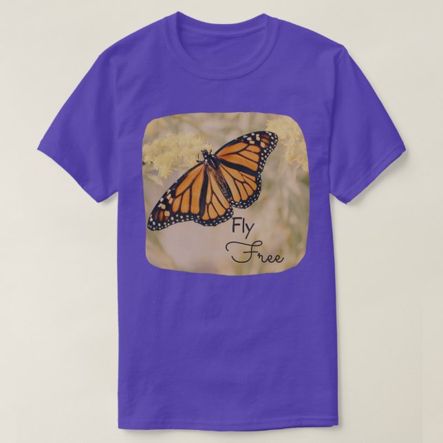 Butterfly Fly Free T-Shirt (Design Front)
