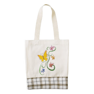 Butterfly Fly Free Zazzle HEART Tote Bag