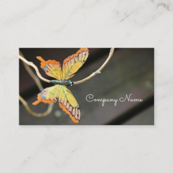 Butterfly Flying Bug Insect Nature Company Business Card by camcguire at Zazzle