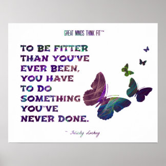 Butterfly for Fitness and Health Fractal 005 Poster