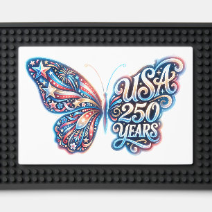 Butterfly for the USA 250th anniversary Bar Mat