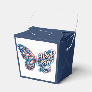 Butterfly for the USA 250th anniversary Favor Boxes