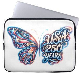 Butterfly for the USA 250th anniversary Laptop Sleeve
