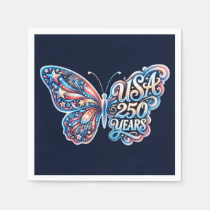 Butterfly for the USA 250th anniversary Napkins