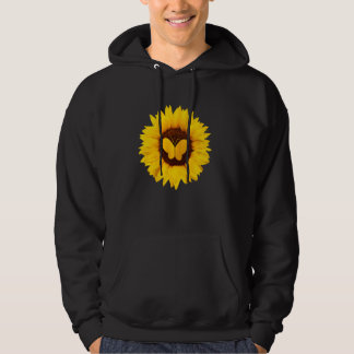 Butterfly For Women Men Ringlet Moth Sunflower Hoodie