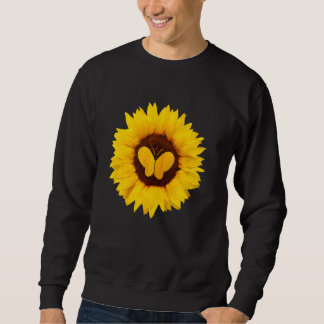 Butterfly For Women Men Ringlet Moth Sunflower Sweatshirt