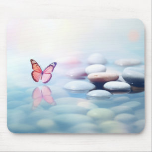 Butterfly Forest Nature Serene Tranquil Mouse Pad