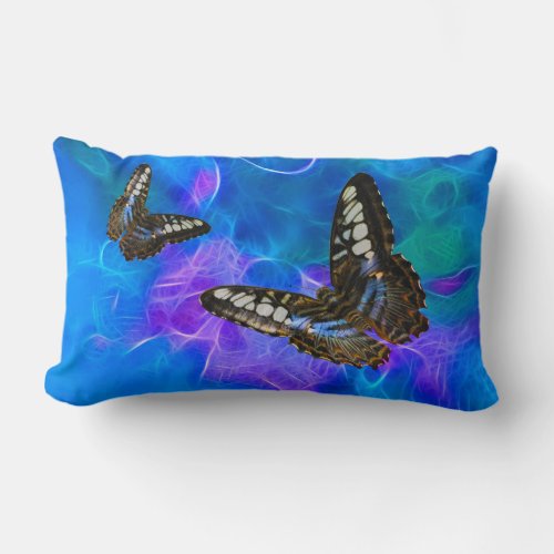 Butterfly  Fractal Beauty Insect_lovers Gift Lumbar Pillow
