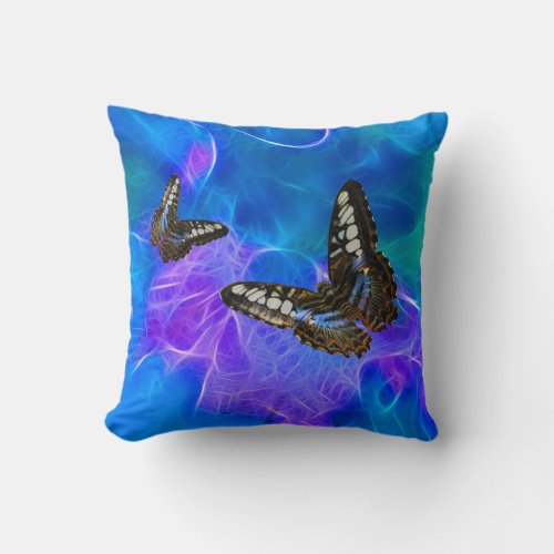 Butterfly  Fractal Beauty Insect_lovers Gift Throw Pillow