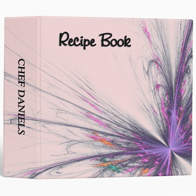 Butterfly Fractal Recipe Binder (Front/Spine)