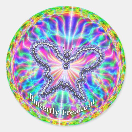 Butterfly Freakout Sticker