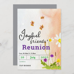 Butterfly Friends' Reunion Invitations