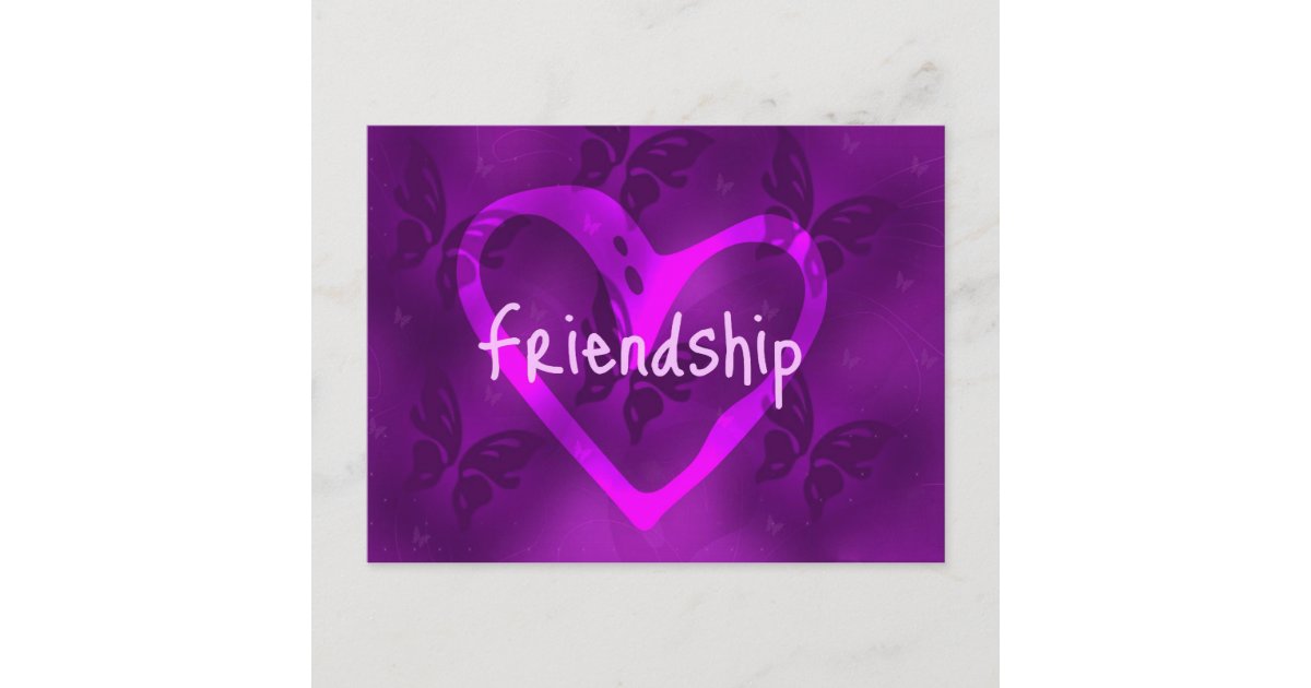 Butterfly Friendship Postage Postcard | Zazzle