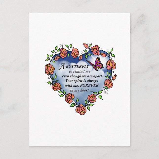 Butterfly from Heaven Postcard (Front)