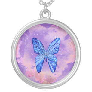 Butterfly Fun Silver Plated Necklace