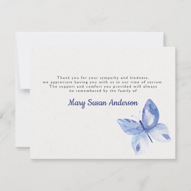 waterman funeral home business card