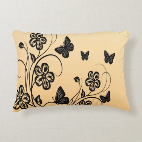 Butterfly Garden Accent Pillow